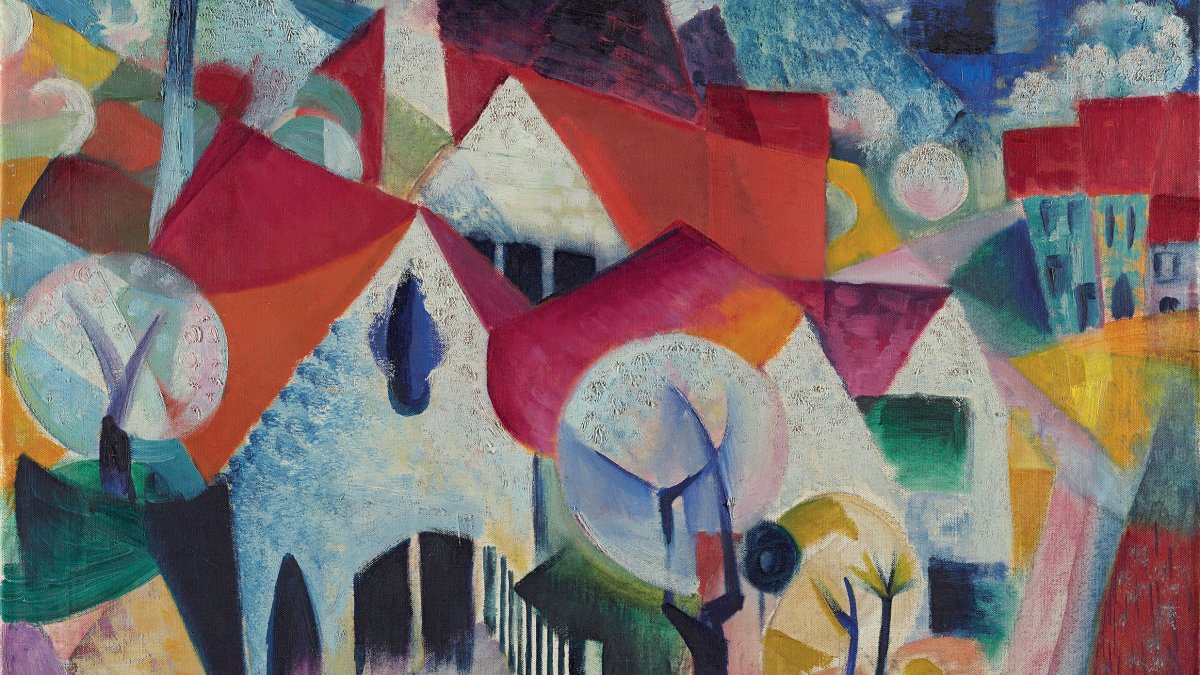 Group of Houses in Spring - Itten, Johannes. Museo Nacional Thyssen